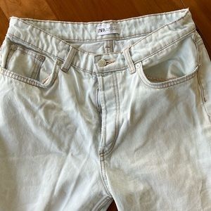 Zara straight leg jeans light blue wash